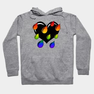 Rainbow Weeping Heart Hoodie